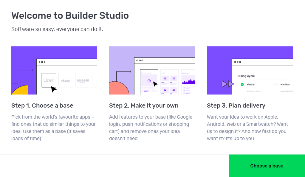 screenshot of Builder Studio